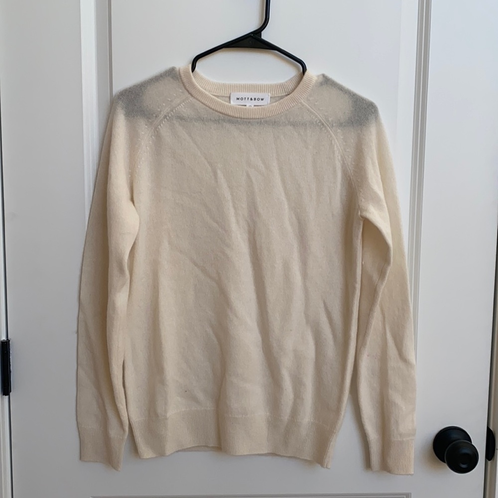 Cream cashmere sweater